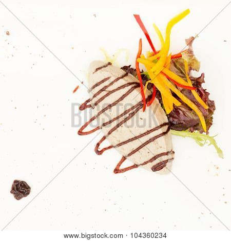 Duck Mousse, With Plum Jam, Mesclun And Olive Oil