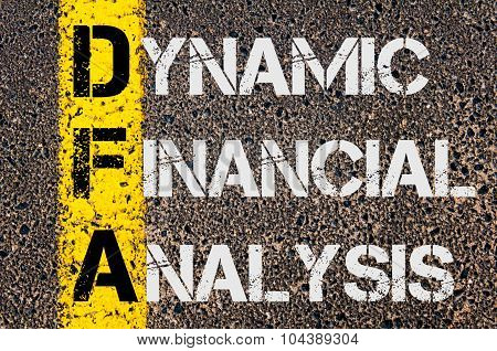 Business Acronym Dfa As Dynamic Financial Analysis