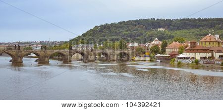 View to the Charles Bridge, Prague