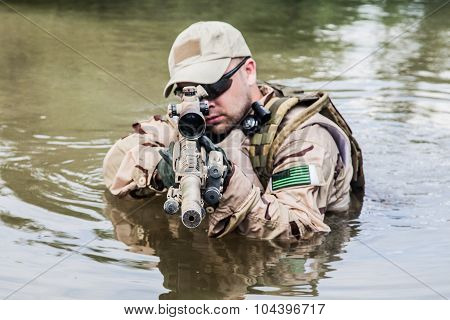 crossing the river