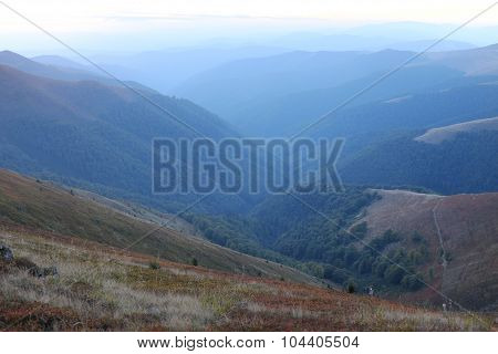 Landscape Of Carpathian Mountains