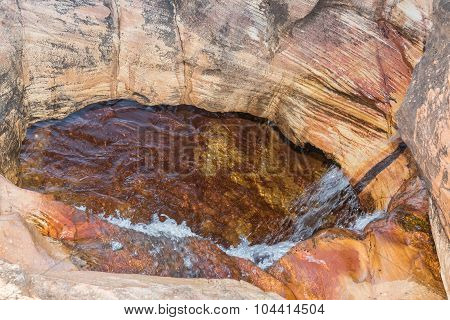 Watefall Through A Hole