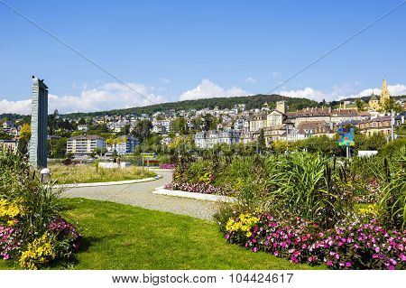 View Towards The City Of Neuchatel