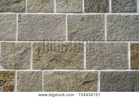 New Stone Cladding Plates On The Wall