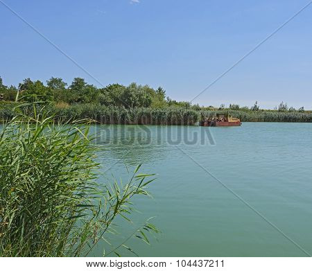 Lake And Dredging Boat