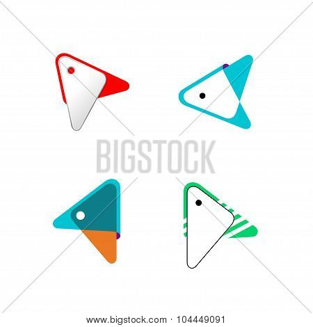 Vector Arrow. Multimedia Elements. Logo Design.