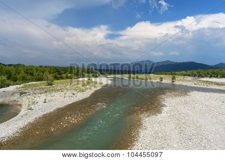 The Durance River In Provence