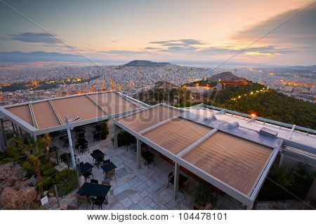 Athens from Lycabettus Hill.