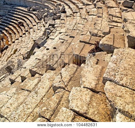 The Old  Temple And Theatre In Termessos Antalya Turkey Asia Sky And Ruins