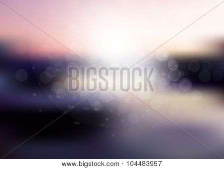 Vector Abstract Sun Holiday Blurred Background