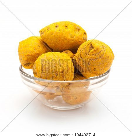 Bowl of Organic Round Turmeric.