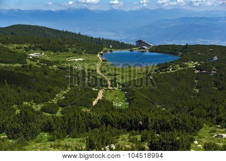 Lake Bezbog and Bezbog hut, Pirin Mountain