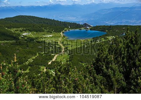 Lake Bezbog and Bezbog hut, Pirin Mountain