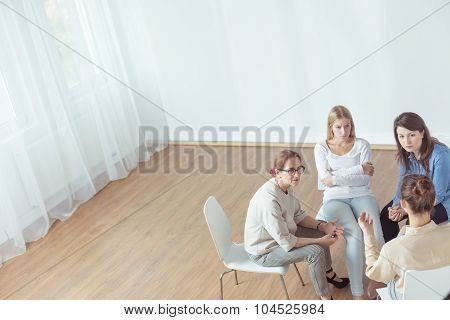 Support Group During Psychotherapeutic Session