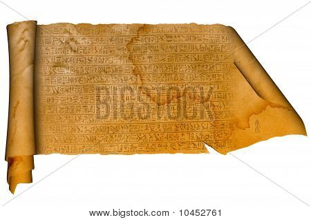 Oude scroll met antieke borden