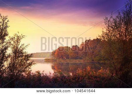 Elk Lake in autumn