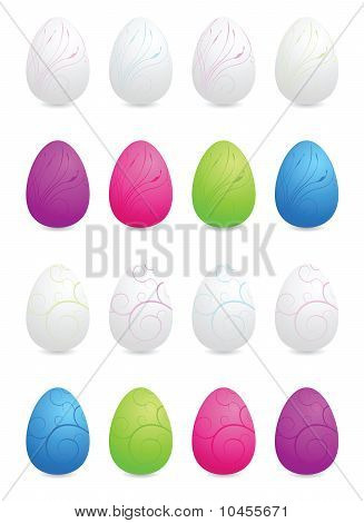 Květinové velikonoční vajíčka