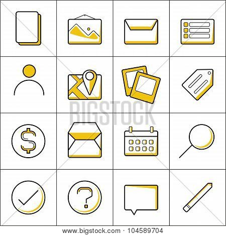 Outline Business Icons