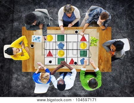 Sudoku Puzzle Problem Solving Leisure Games Concept
