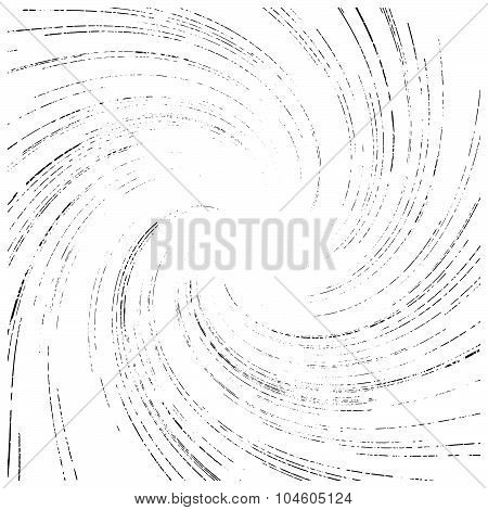 Illustration Vector Abstract Speed Motion Black Illusionary Spiral Lines, Star Burst Background, Gru