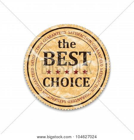 Retro Vintage Badge Best Choice