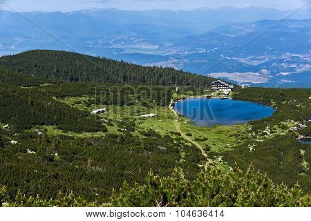 Lake Bezbog and Bezbog hut, Pirin Mountain