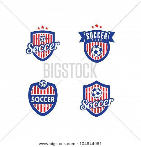 Soccer And Football Vector Logo Template