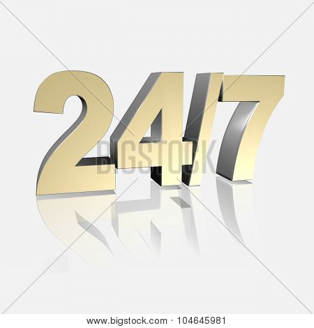 3D Text 24/7