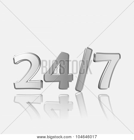 3D Text 24/7