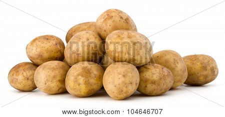 new potato tuber isolated on white background cutout