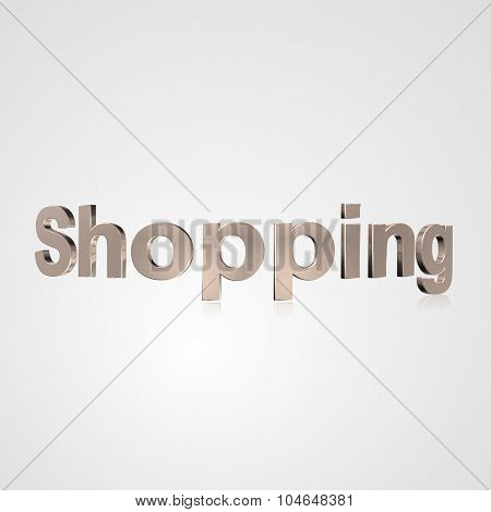3D Text Shopping