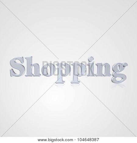 3D Text Shopping