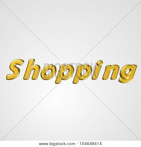 3D Text Shopping
