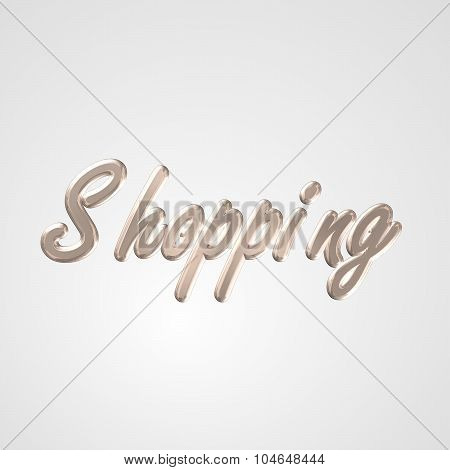 3D Text Shopping