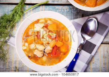 Soup With Mussels