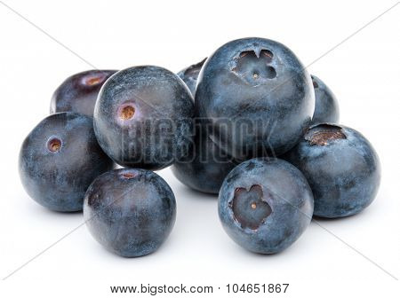 blueberry or bilberry or blackberry or blue whortleberry or huckleberry isolated on white background cutout