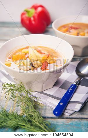 Soup With Mussels
