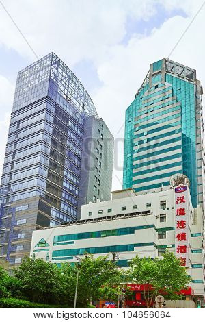 Shanghai, China - May 24, 2015:beautiful View Of Shanghai Street Nanjing Lu. Shanghai Street Nanjing