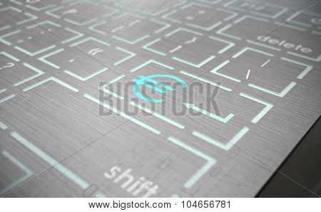Keyboard With Euro Icon2