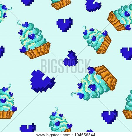 Vector Sweet Cupcakes Pattern