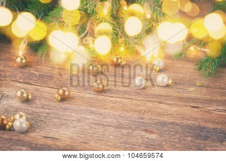 christmas background with lights