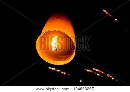 Sky Lantern And Fireworks ,firecrackers