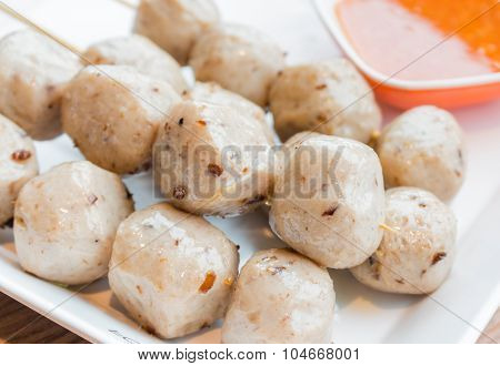 Mushroom ball, vegetarain food