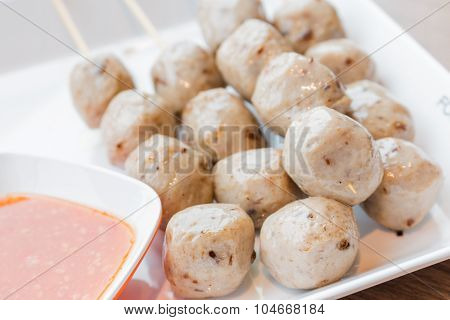 Mushroom ball, vegetarain food