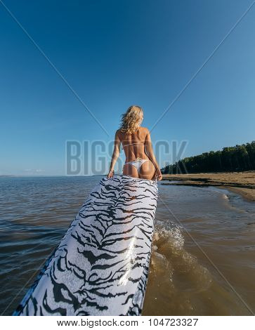Girl Walking On Water