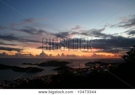 sol de céu de St. thomas