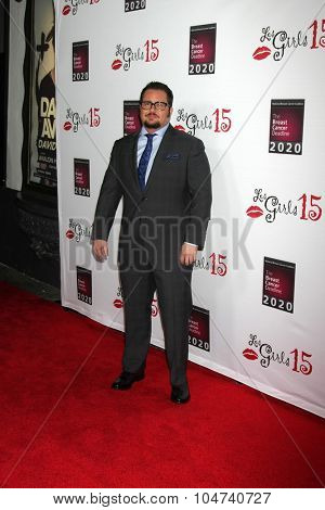LOS ANGELES - OCT 11:  Chaz Bono at the Les Girls 15 at the Avalon Hollywood on October 11, 2015 in Los Angeles, CA