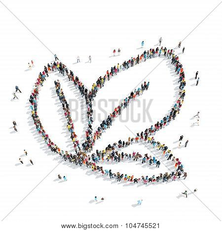 people  leaves cartoon