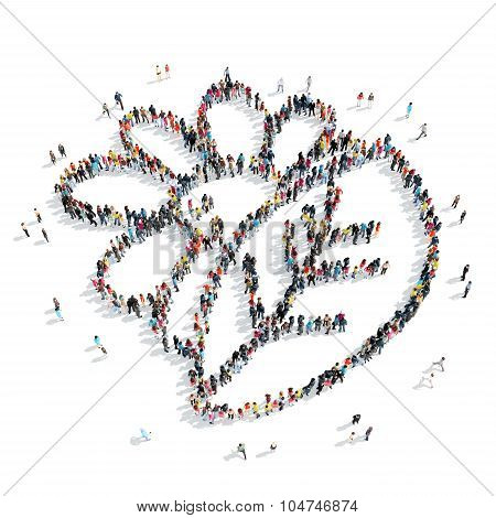 people  leaves cartoon