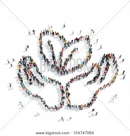 people  leaves cartoon